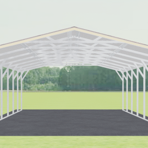 18x36 Vertical Roof Carport view 2