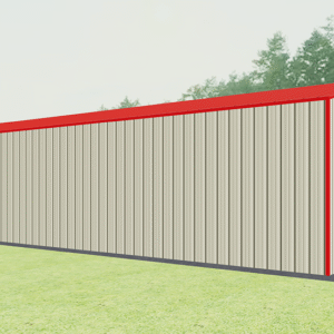 18x41 All Vertical Style Garage view 1