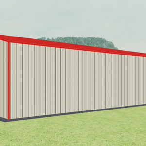 18x41 All Vertical Style Garage view 4