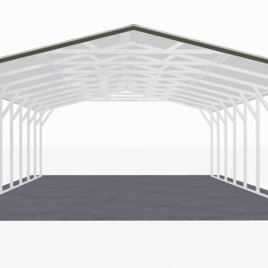 18x41 Vertical Roof Carport view 3