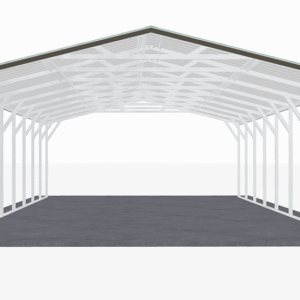 18x41 Vertical Roof Carport view 2
