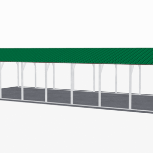 18x41 Vertical Roof Carport view 1