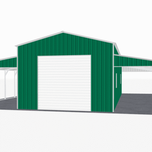 42x41 Vertical Roof Step Down Barns view 2