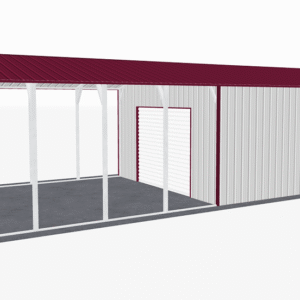 18x41 Vertical Roof Utility Carport view 4