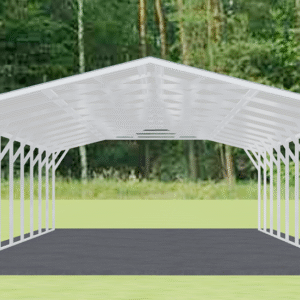 18x46 Vertical Roof Carport view 3