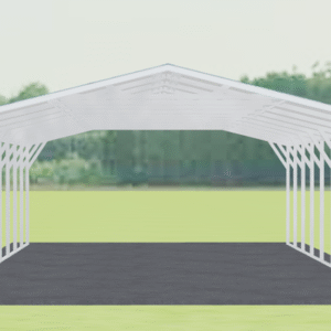18x46 Vertical Roof Carport view 2