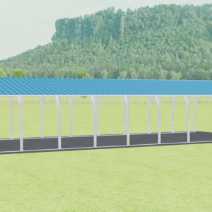 18x46 Vertical Roof Carport view 4