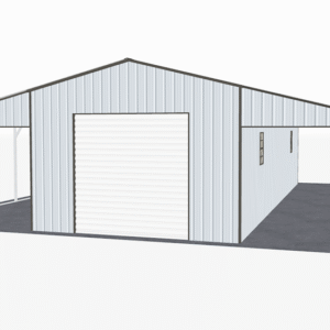 42x46 Vertical Roof Continuous Barns view 2