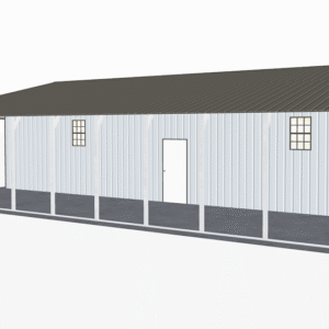 42x46 Vertical Roof Continuous Barns view 1