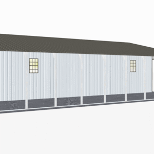 42x46 Vertical Roof Continuous Barns view 4