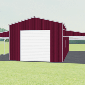 42x46 Vertical Roof Step Down Barns view 2