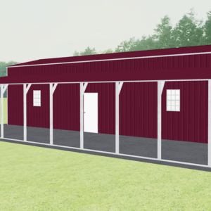 42x46 Vertical Roof Step Down Barns view 1