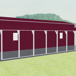 42x46 Vertical Roof Step Down Barns view 4
