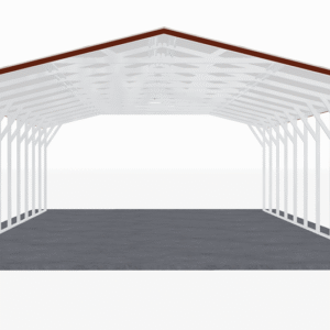 18x51 Vertical Roof Carport view 2