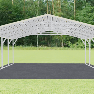 20x21 A-Frame Roof Carport view 3