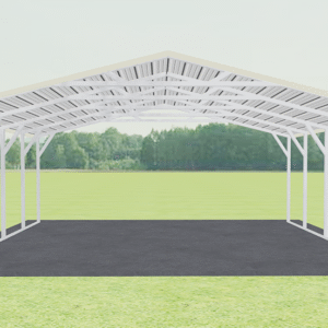 20x21 A-Frame Roof Carport view 2