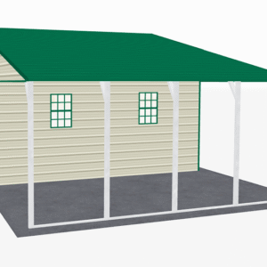 44x21 A-Frame Roof Continuous Barns view 4