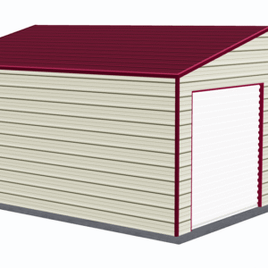 20x21 A-Frame Roof Garage view 1