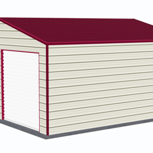 20x21 A-Frame Roof Garage view 4