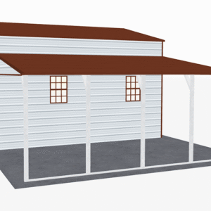 44x21 A-Frame Roof Step Down Barns view 4