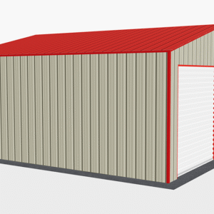 20x21 All Vertical Style Garage view 1