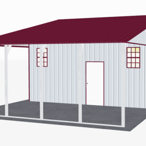44x21 Vertical Roof Continuous Barns view 1