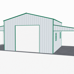 44x21 Vertical Roof Step Down Barns view 2