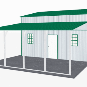 44x21 Vertical Roof Step Down Barns view 1