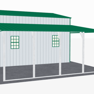 44x21 Vertical Roof Step Down Barns view 4