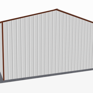 20x21 Vertical Roof Utility Carport view 3