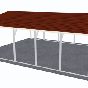 20x26 A-Frame Roof Carport view 1