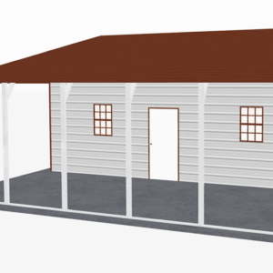 44x26 A-Frame Roof Continuous Barns view 1