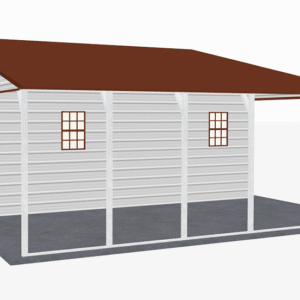 44x26 A-Frame Roof Continuous Barns view 4