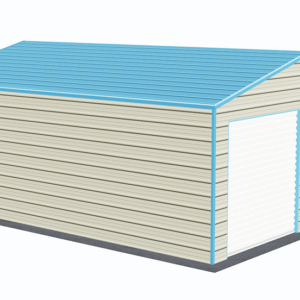 20x26 A-Frame Roof Garage view 1
