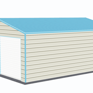 20x26 A-Frame Roof Garage view 4