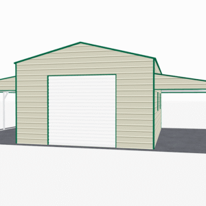 44x26 A-Frame Roof Step Down Barns view 2
