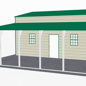 44x26 A-Frame Roof Step Down Barns view 4