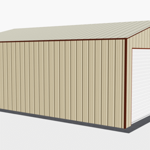 20x26 All Vertical Style Garage view 1