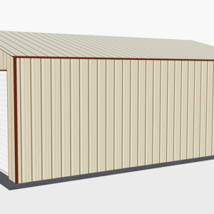 20x26 All Vertical Style Garage view 4