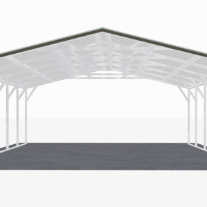 20x26 Vertical Roof Carport view 3