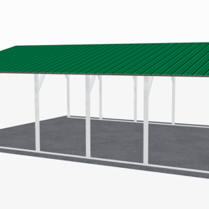 20x26 Vertical Roof Carport view 1