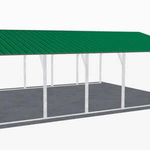 20x26 Vertical Roof Carport view 4