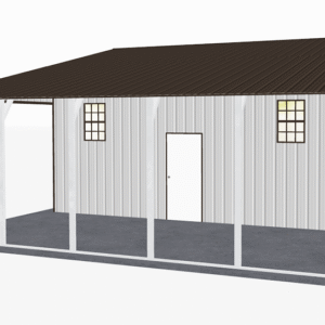 44x26 Vertical Roof Continuous Barns view 1
