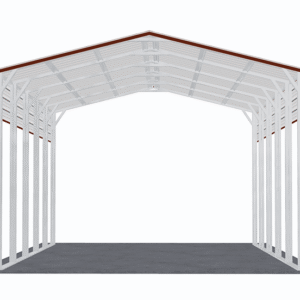 20x26 Vertical Roof RV Cover view 3