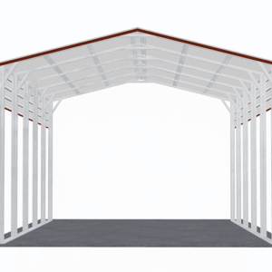 20x26 Vertical Roof RV Cover view 2