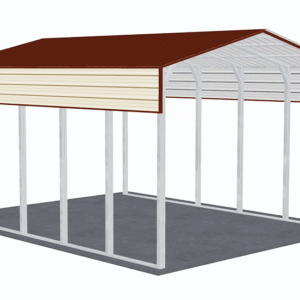 20x26 Vertical Roof RV Cover view 1