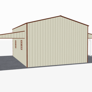 44x26 Vertical Roof Step Down Barns view 3