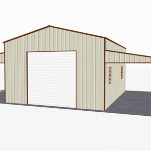 44x26 Vertical Roof Step Down Barns view 2