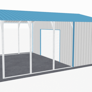 20x26 Vertical Roof Utility Carport view 4