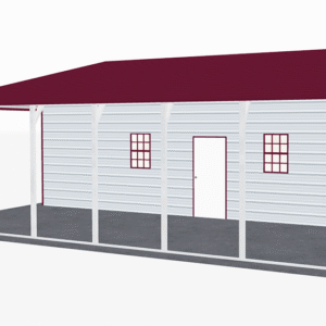 44x31 A-Frame Roof Continuous Barns view 1